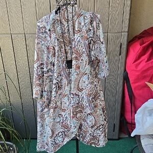 Living Doll Multicolor Paisley Cardigan